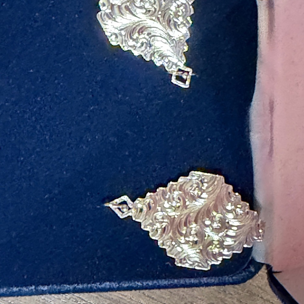 Montana Silversmiths, Diamond of the West Turquoise Earrings - Picture 7 of 9